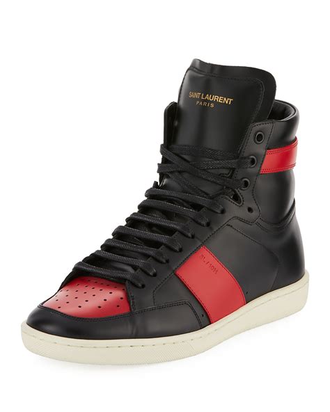 saint laurent high top sneakers.